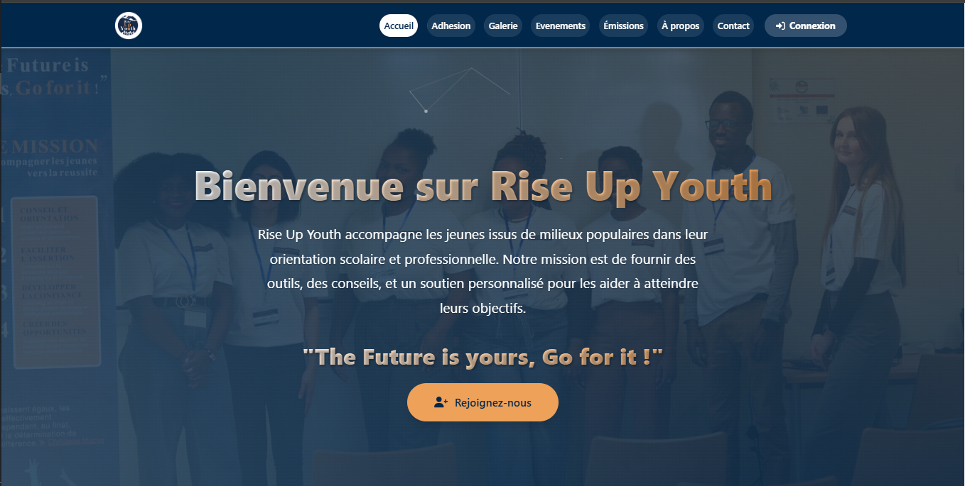 Rise Up Youth : Accompagnement & Insertion des Jeunes - Réalisation digitale M-TECH Dakar